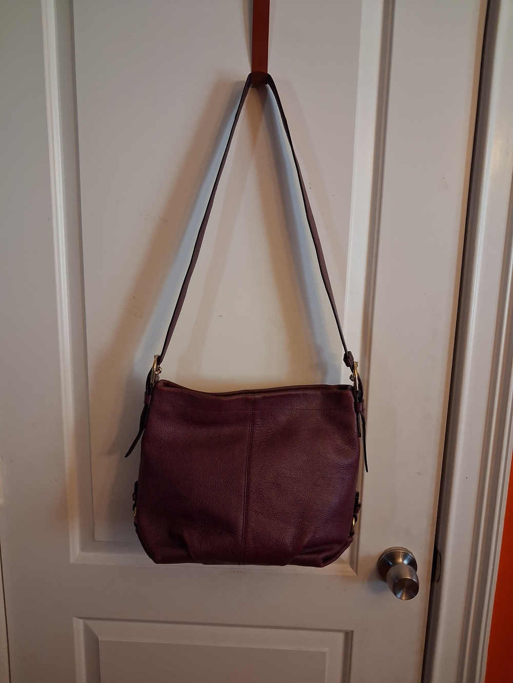 Coach Soho  Plum Leather Hobo Shoulder Bag